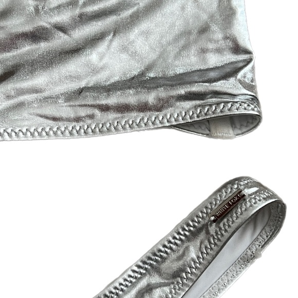 Bermuda Dune Bikini Set Metallic Silver WhiteFox Botique - Picture 6 of 12